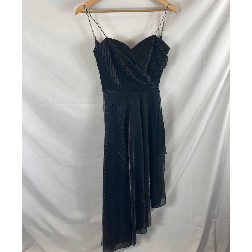 Flirtations alfred angelo shimmer asymmetrical hem dress size 5/6